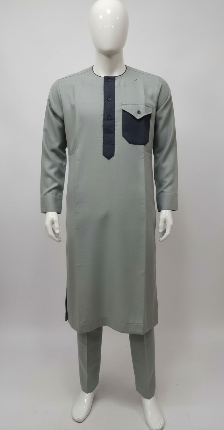 جلابية على الله رمادى