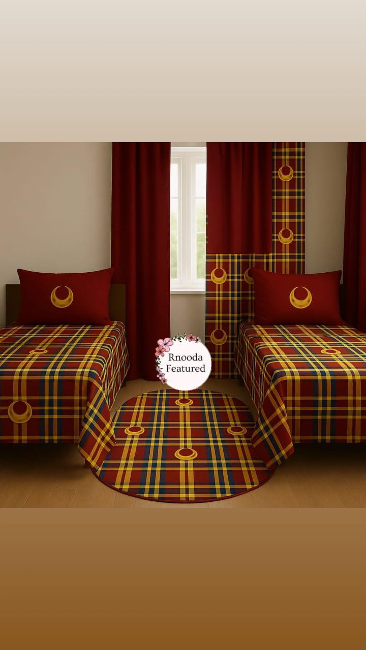 ﻿طقم غرفة (ملايه + سجاد+ ستاره)