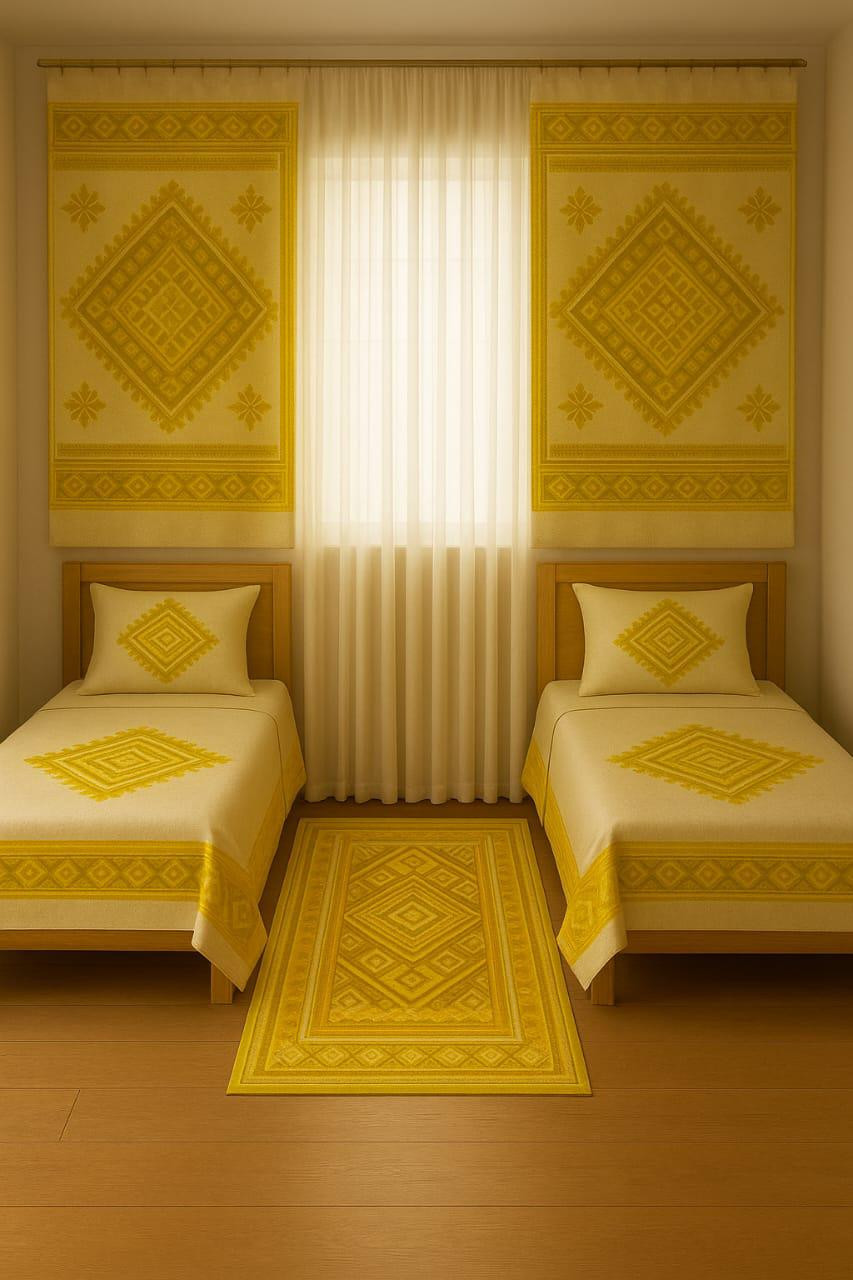 ﻿طقم غرفة (ملايه + سجاد+ ستاره)