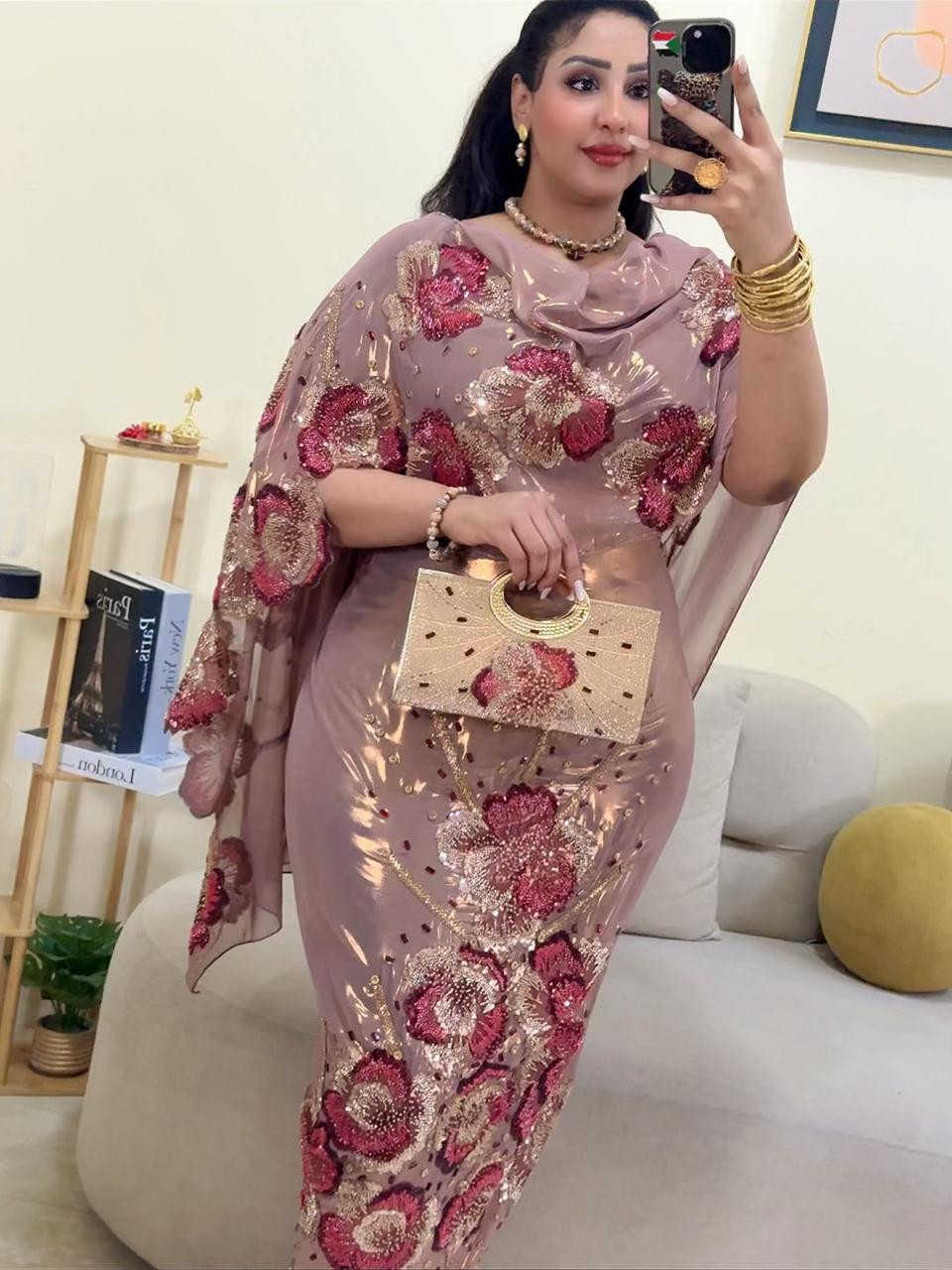 توب حرير لامي مشغول