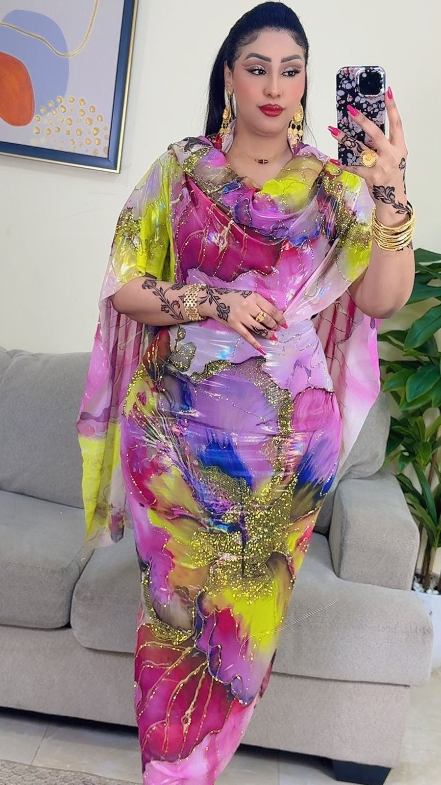 توب حرير مشغول