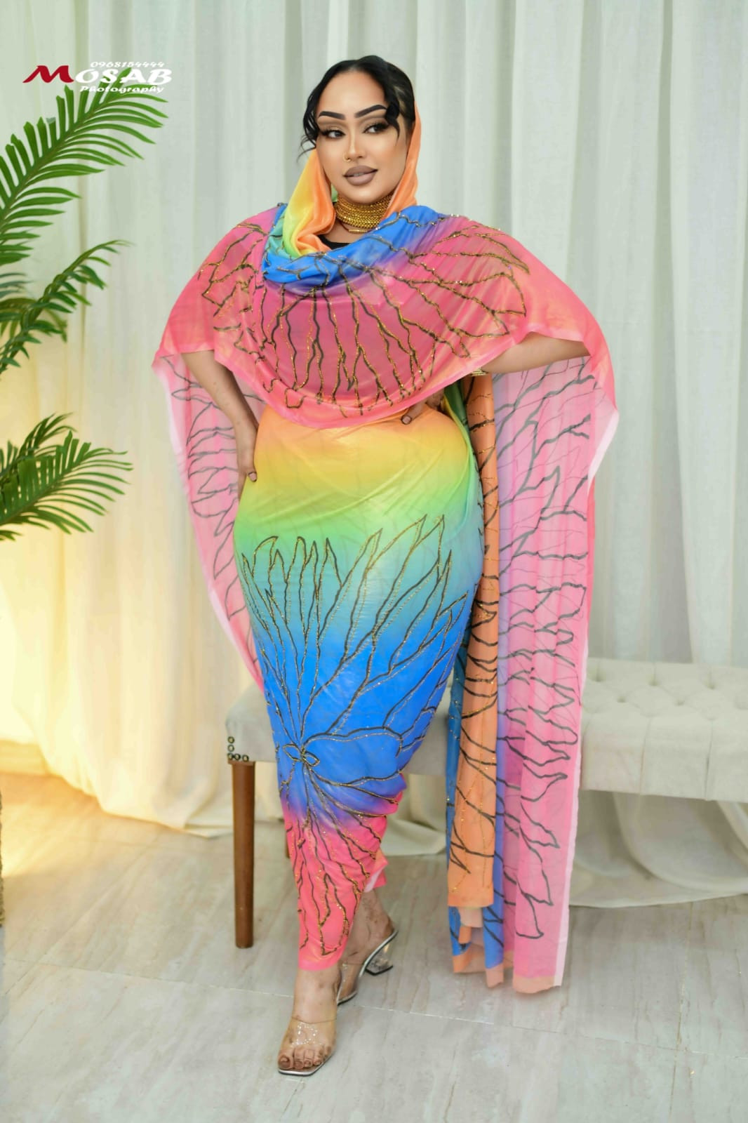 توب حرير مشغول