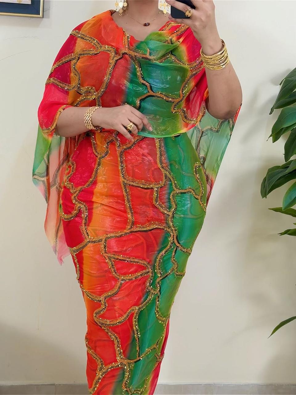 توب حرير مشغول