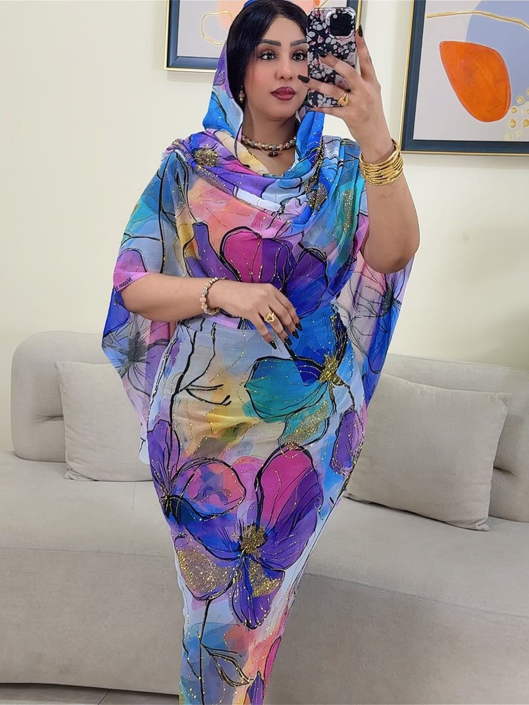 توب حرير مشغول