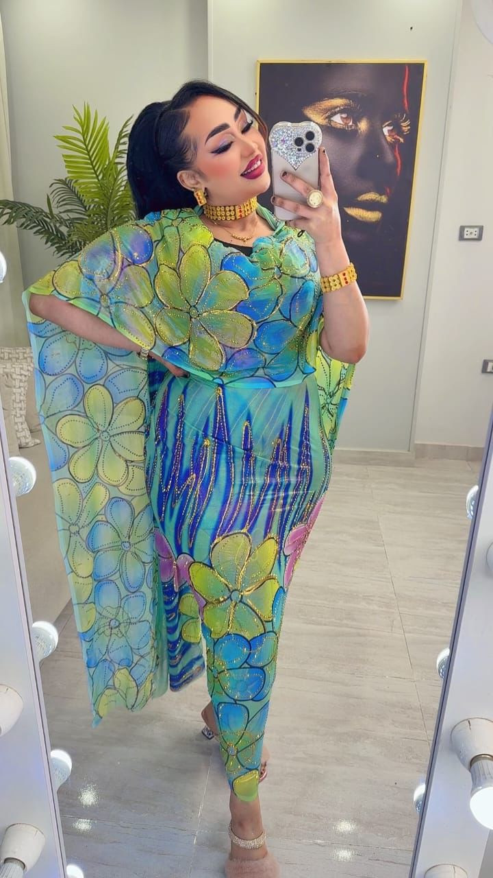 توب حرير زري مشغول سوارفيسكي وغليتر