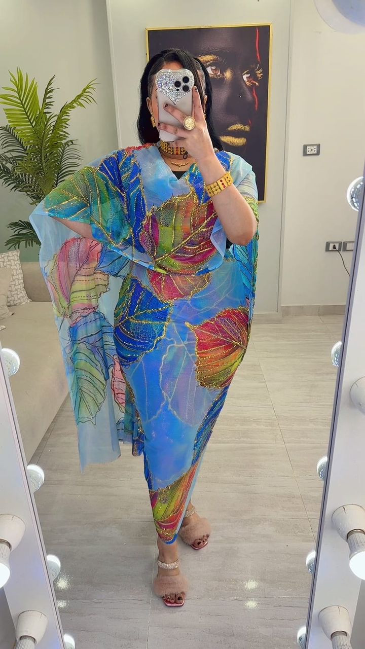 توب حرير زري مشغول سوارفيسكي وغليتر